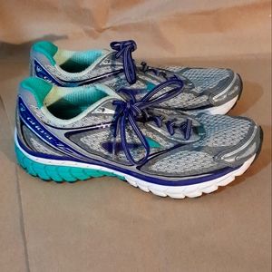 Brooks Women's Ghost 7 Running Shoes Gray/ Green /Purple Size 9.5